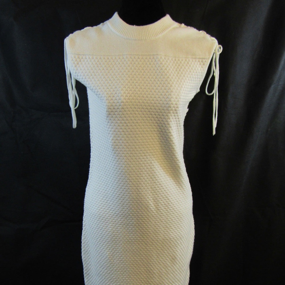 NEW YORK & CO. Woman's Sleeveless White Knit Dress